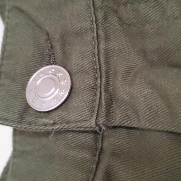 *NWT* Hot Topic's Social Collison Green Cargo Zip-around Maxi Skirt - Picture 3 of 14